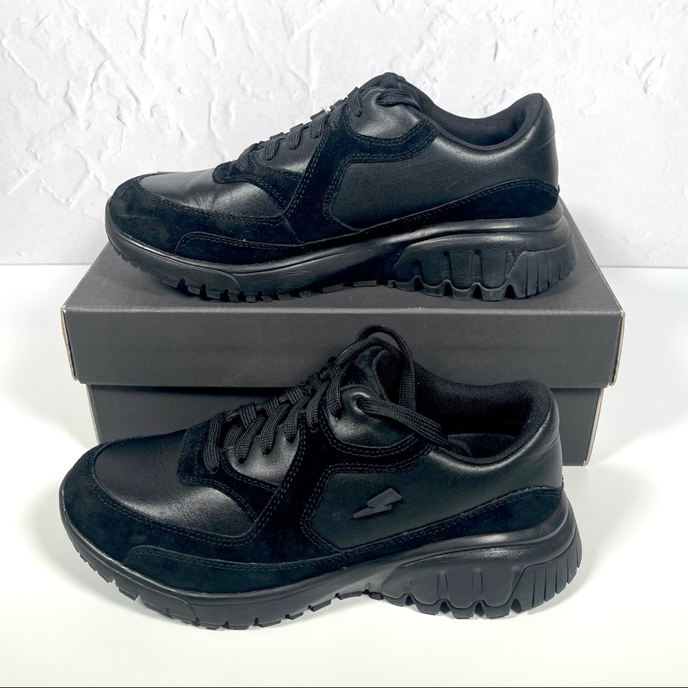 Neil Barrett , Women’s Designer Sneaker, Leather Urban Runner, Black EU 38